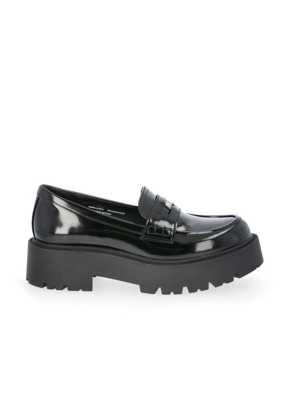 STEVE MADDEN “NYC” Patent Chunky Y2K Coin Platform Loafer-Sz. 11/41-Black NWOT